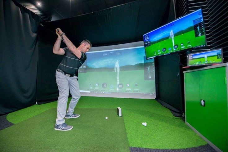 Golf simulators allow you to work in your swing everytime you need
